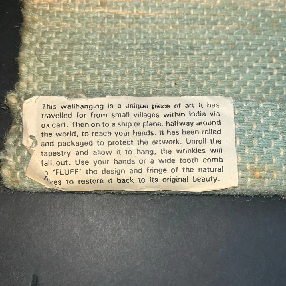v i n t a g e :: 80s Woven Southwestern Desert Tapestry Wall Hanging